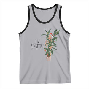 Marcus The Worm Christmas Meme Tank Top I Am Sensitive TS14 Athletic Heather Black Print Your Wear