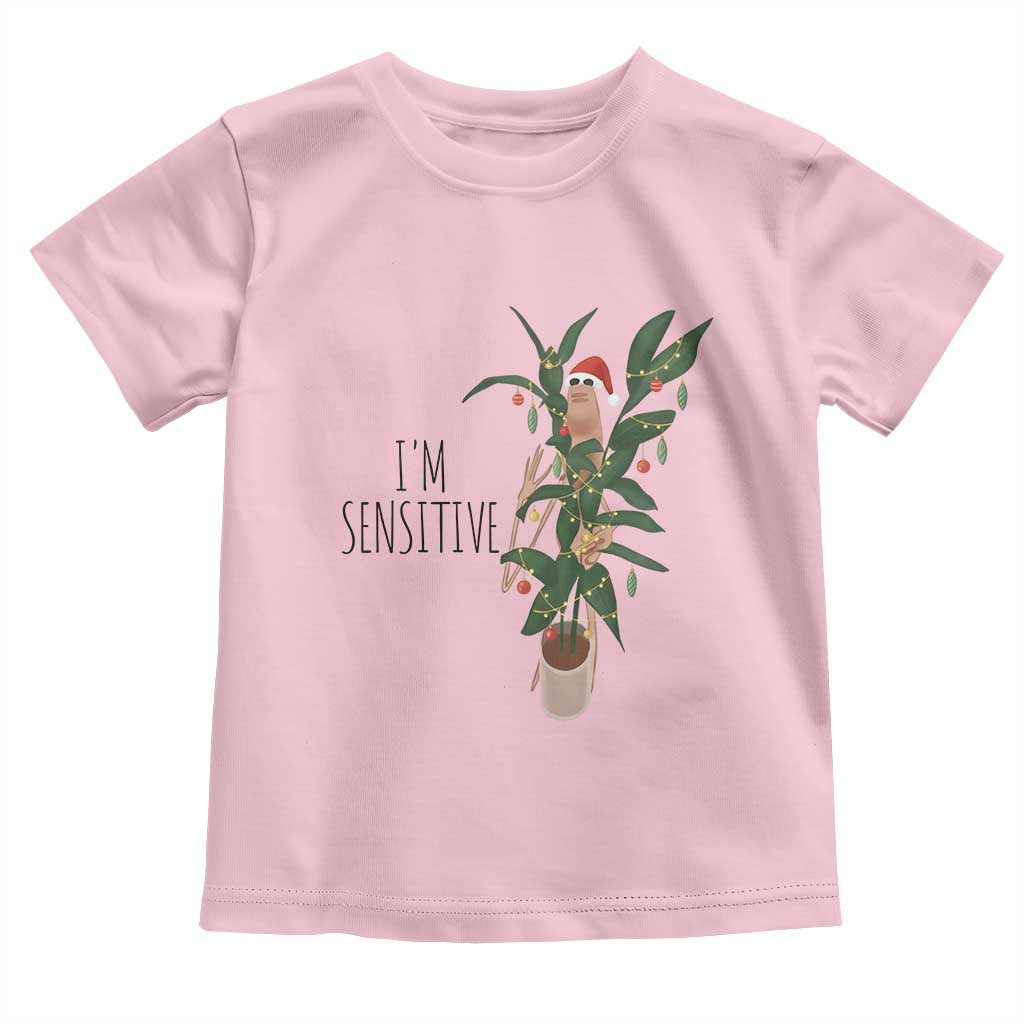 Marcus The Worm Christmas Meme Toddler T Shirt I Am Sensitive TS14 Light Pink Print Your Wear