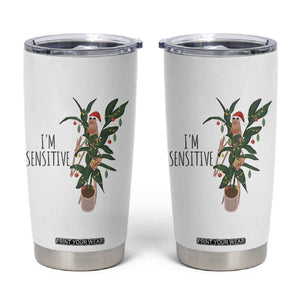 Marcus The Worm Christmas Meme Tumbler Cup I Am Sensitive TS14 White Print Your Wear