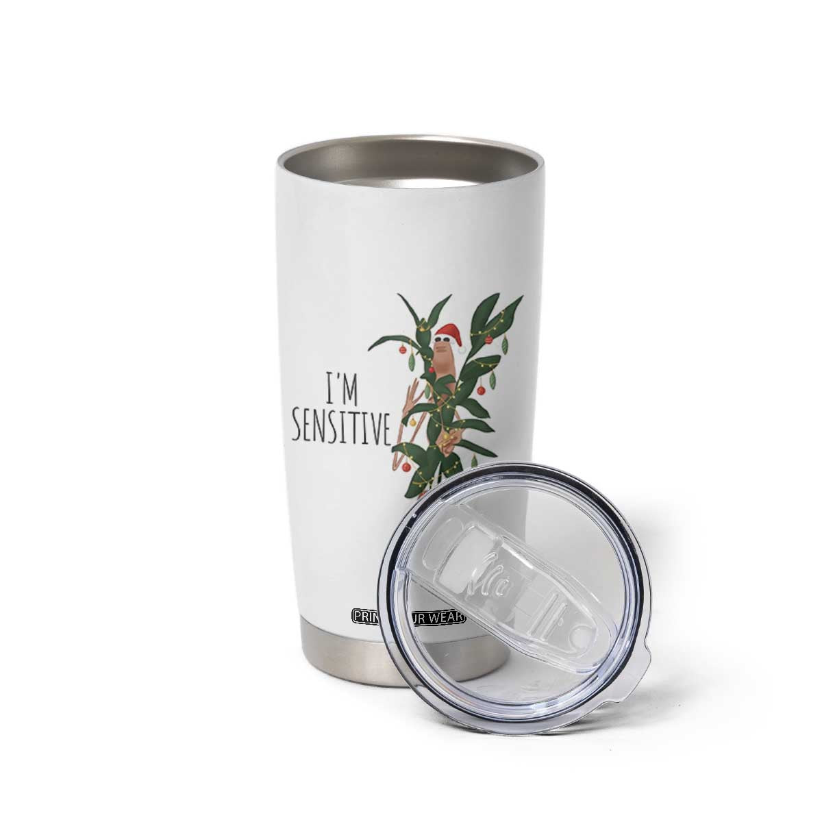 Marcus The Worm Christmas Meme Tumbler Cup I Am Sensitive TS14 Print Your Wear