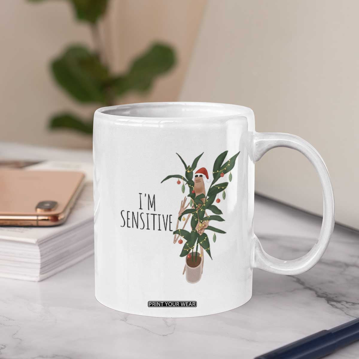 Marcus The Worm Christmas Meme Coffee Mug I Am Sensitive TS14 Print Your Wear