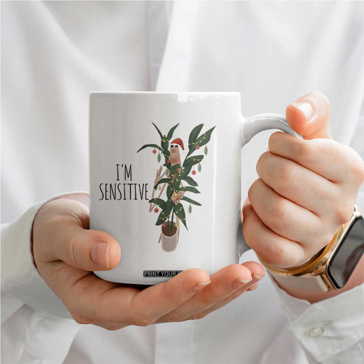 Marcus The Worm Christmas Meme Coffee Mug I Am Sensitive TS14 Print Your Wear