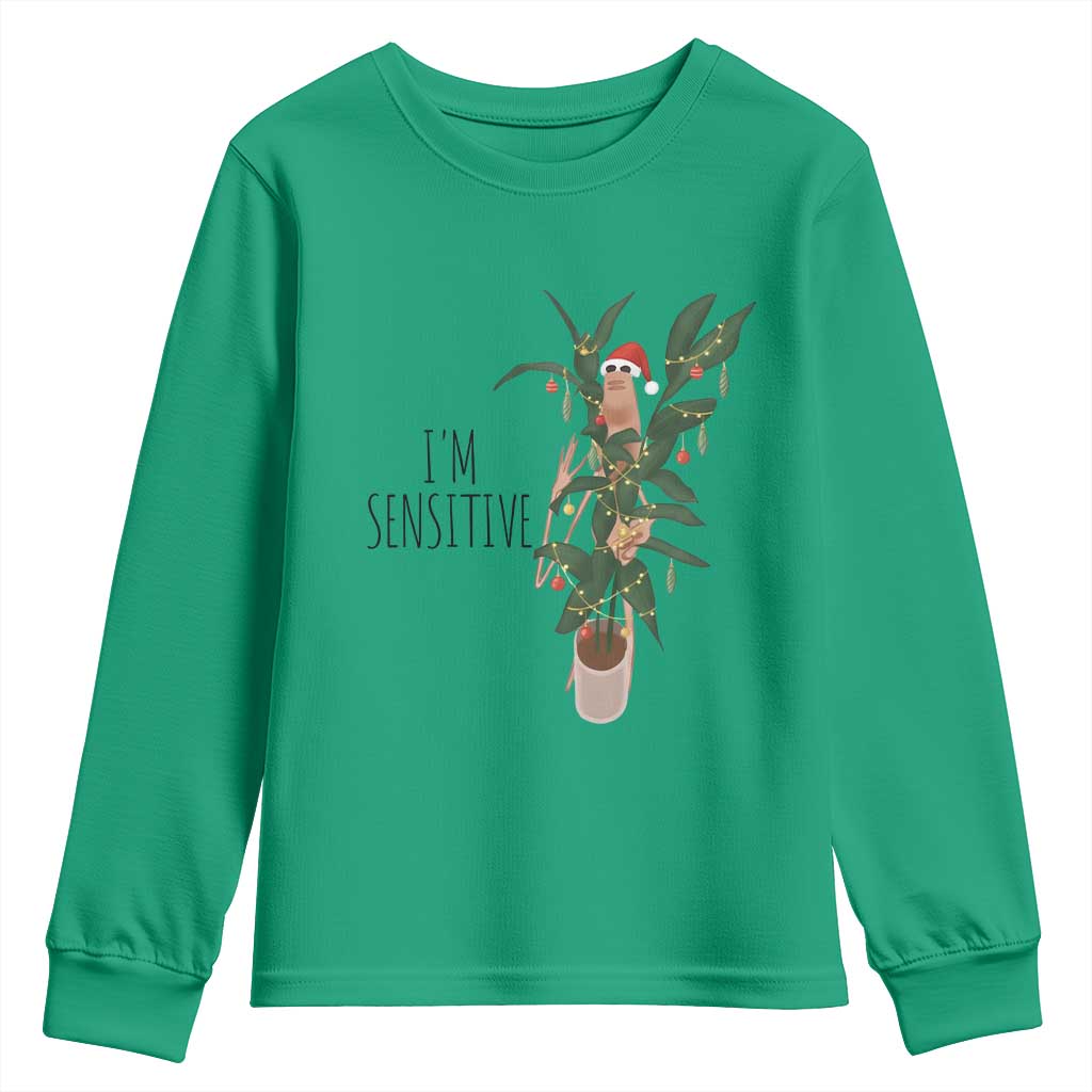 Marcus The Worm Christmas Meme Youth Sweatshirt I Am Sensitive TS14 Irish Green Print Your Wear