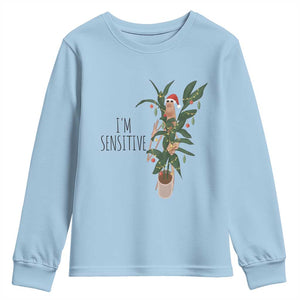 Marcus The Worm Christmas Meme Youth Sweatshirt I Am Sensitive TS14 Light Blue Print Your Wear