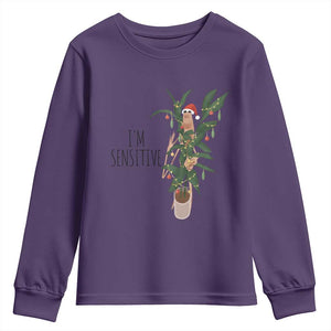 Marcus The Worm Christmas Meme Youth Sweatshirt I Am Sensitive TS14 Purple Print Your Wear