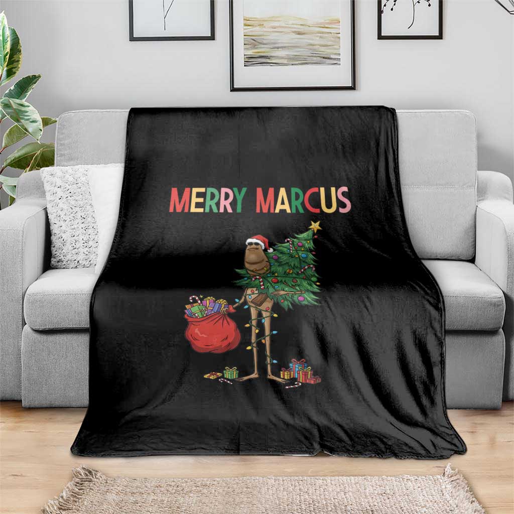 Marcus The Worm Christmas Meme Throw Blanket TS14 Print Your Wear