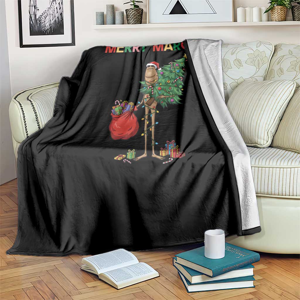 Marcus The Worm Christmas Meme Throw Blanket TS14 Print Your Wear