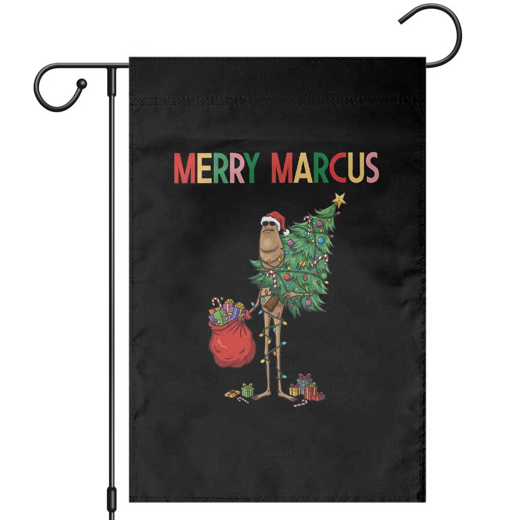 Marcus The Worm Christmas Meme Garden Flag TS14 Black Print Your Wear