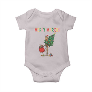 Marcus The Worm Christmas Meme Baby Onesie TS14 Ice Gray Print Your Wear