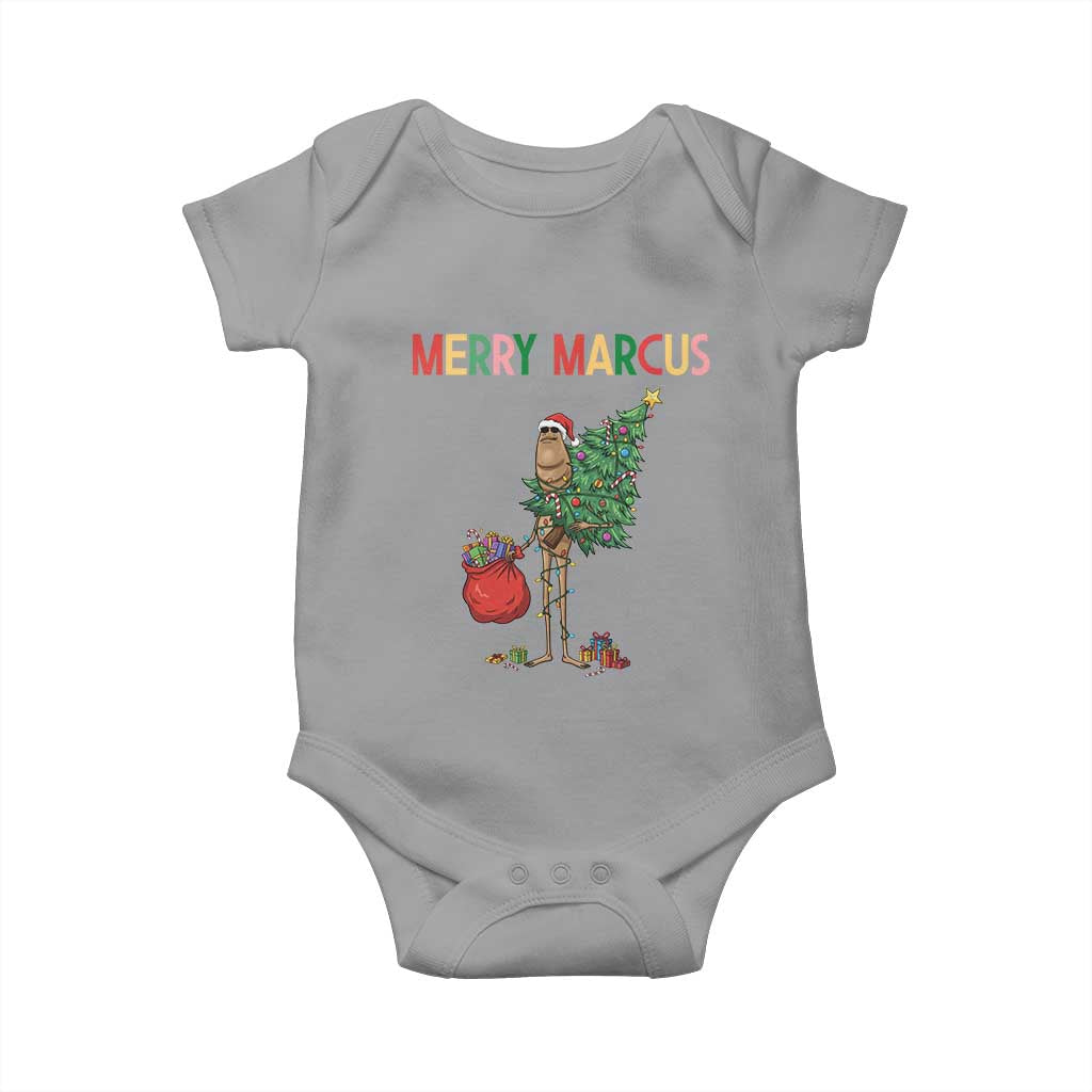 Marcus The Worm Christmas Meme Baby Onesie TS14 Sport Gray Print Your Wear