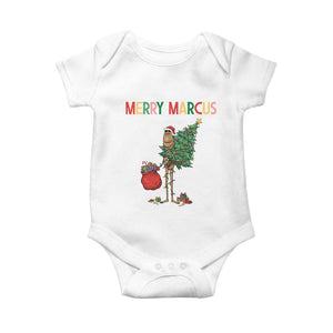 Marcus The Worm Christmas Meme Baby Onesie TS14 White Print Your Wear