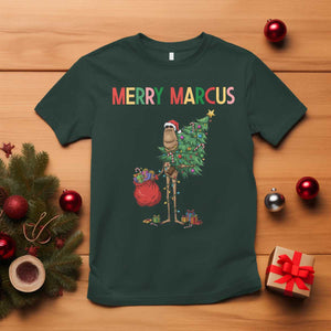 Marcus The Worm Christmas Meme T Shirt TS14 Dark Forest Green Print Your Wear