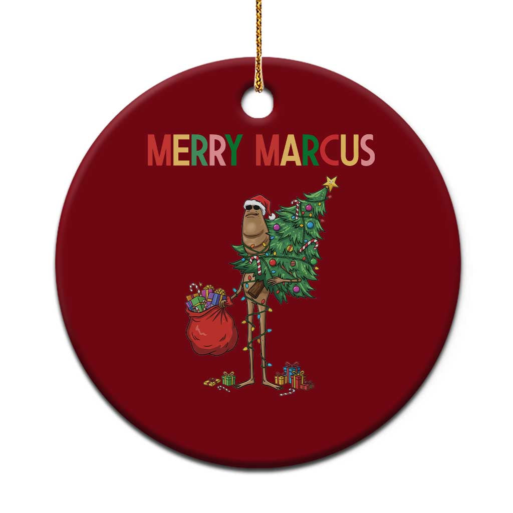 Marcus The Worm Christmas Meme Ceramic Ornament TS14 1pc Red Print Your Wear