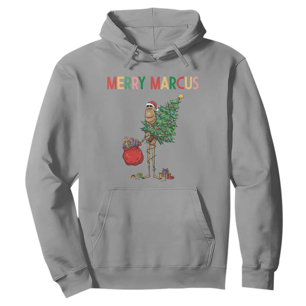 Marcus The Worm Christmas Meme Hoodie TS14 Sport Gray Print Your Wear