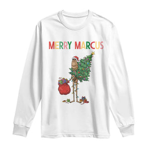 Marcus The Worm Christmas Meme Long Sleeve Shirt TS14 White Print Your Wear