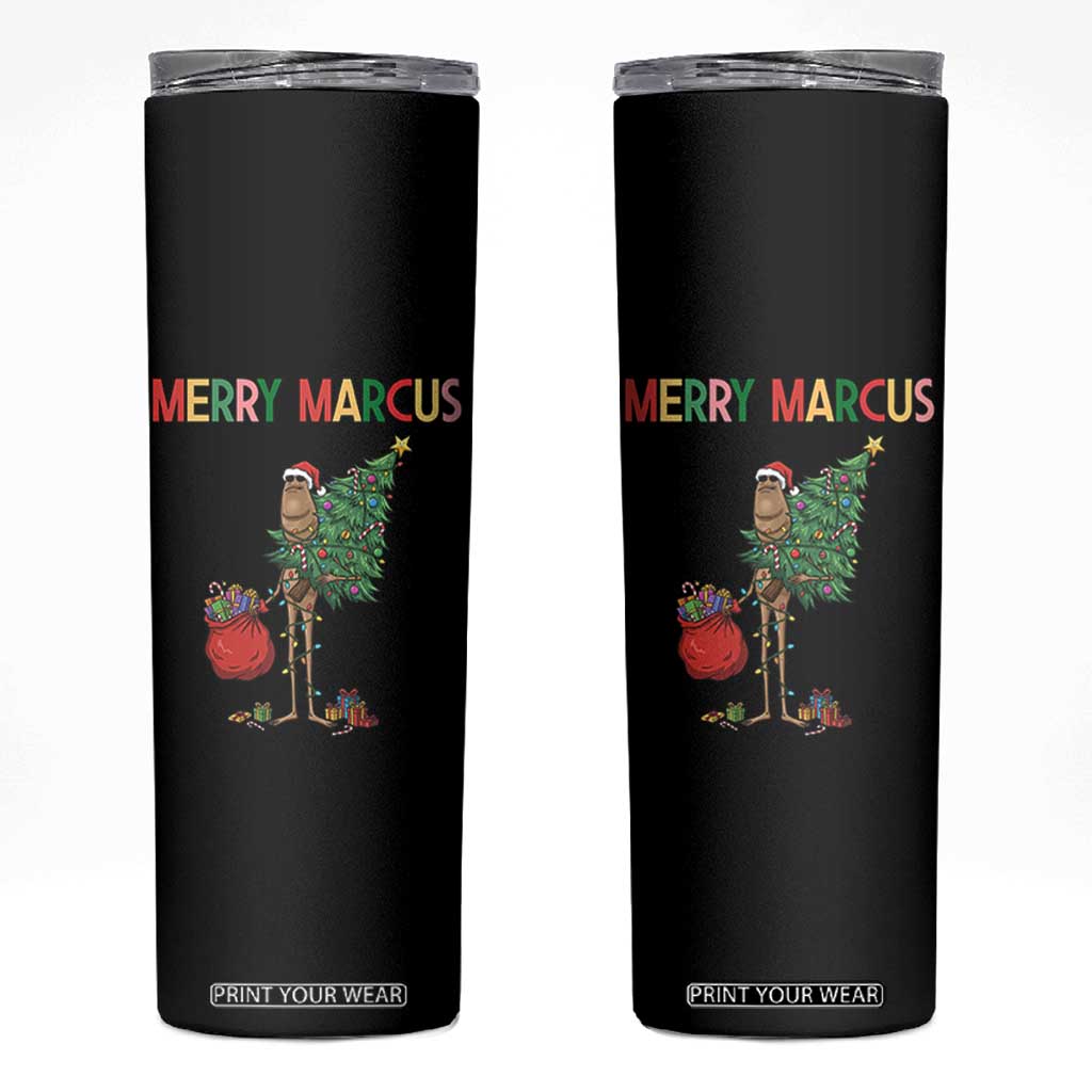 Marcus The Worm Christmas Meme Skinny Tumbler TS14 Black Print Your Wear