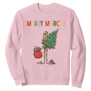 Marcus The Worm Christmas Meme Sweatshirt TS14 Light Pink Print Your Wear