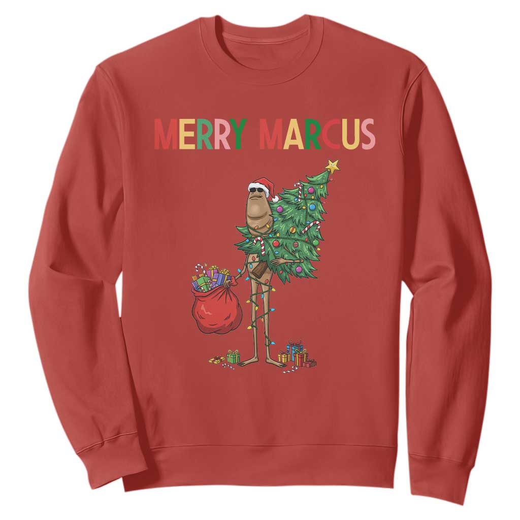 Marcus The Worm Christmas Meme Sweatshirt TS14 Red Print Your Wear