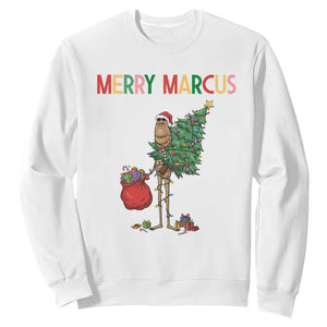 Marcus The Worm Christmas Meme Sweatshirt TS14 White Print Your Wear