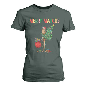 Marcus The Worm Christmas Meme T Shirt For Women TS14 Dark Forest Green Print Your Wear