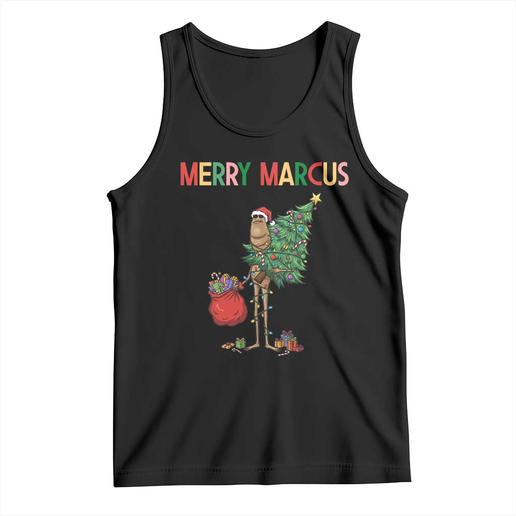Marcus The Worm Christmas Meme Tank Top TS14 Black Print Your Wear