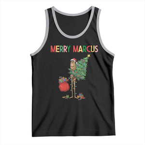 Marcus The Worm Christmas Meme Tank Top TS14 Black Athletic Heather Print Your Wear