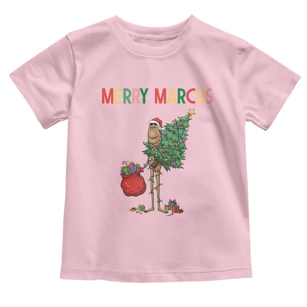 Marcus The Worm Christmas Meme Toddler T Shirt TS14 Light Pink Print Your Wear