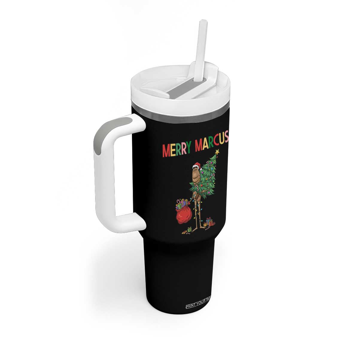 Marcus The Worm Christmas Meme Tumbler With Handle TS14 Print Your Wear