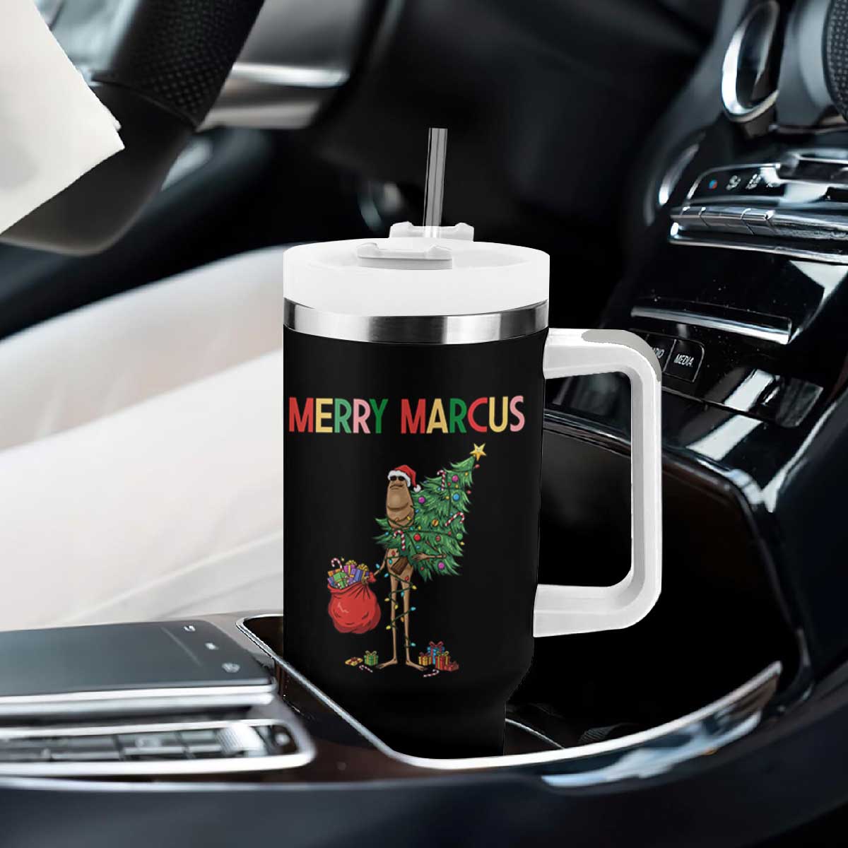 Marcus The Worm Christmas Meme Tumbler With Handle TS14 Print Your Wear