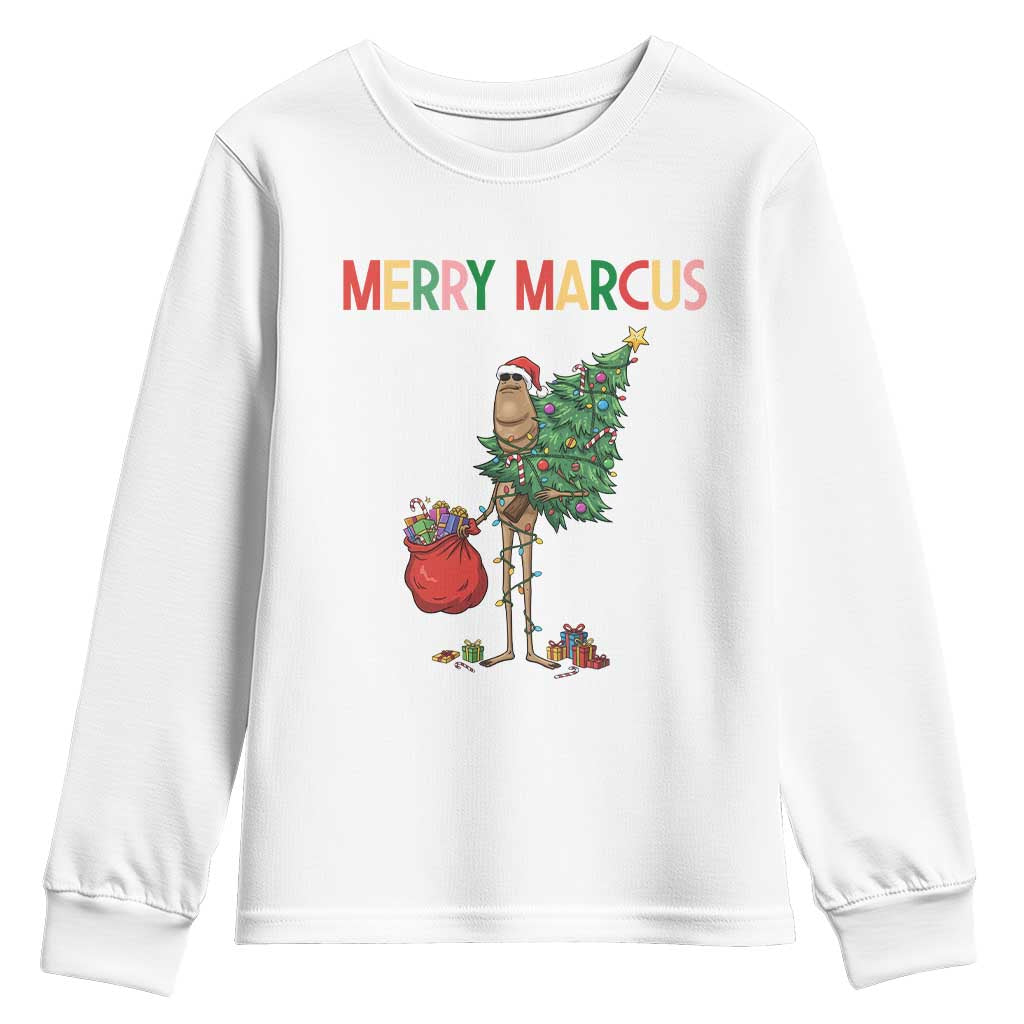 Marcus The Worm Christmas Meme Youth Sweatshirt TS14 White Print Your Wear