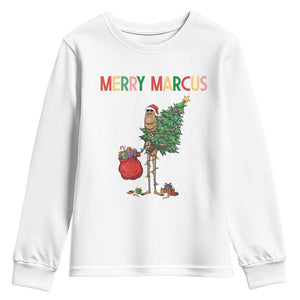 Marcus The Worm Christmas Meme Youth Sweatshirt TS14 White Print Your Wear