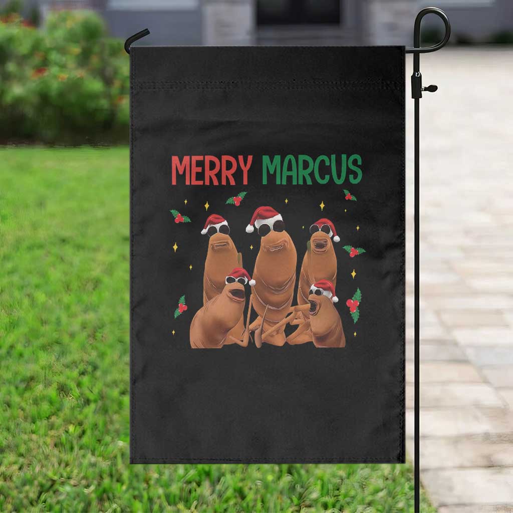 Marcus The Worm Christmas Meme Garden Flag Funny Brain Rot Gen Z Xmas TS14 Print Your Wear
