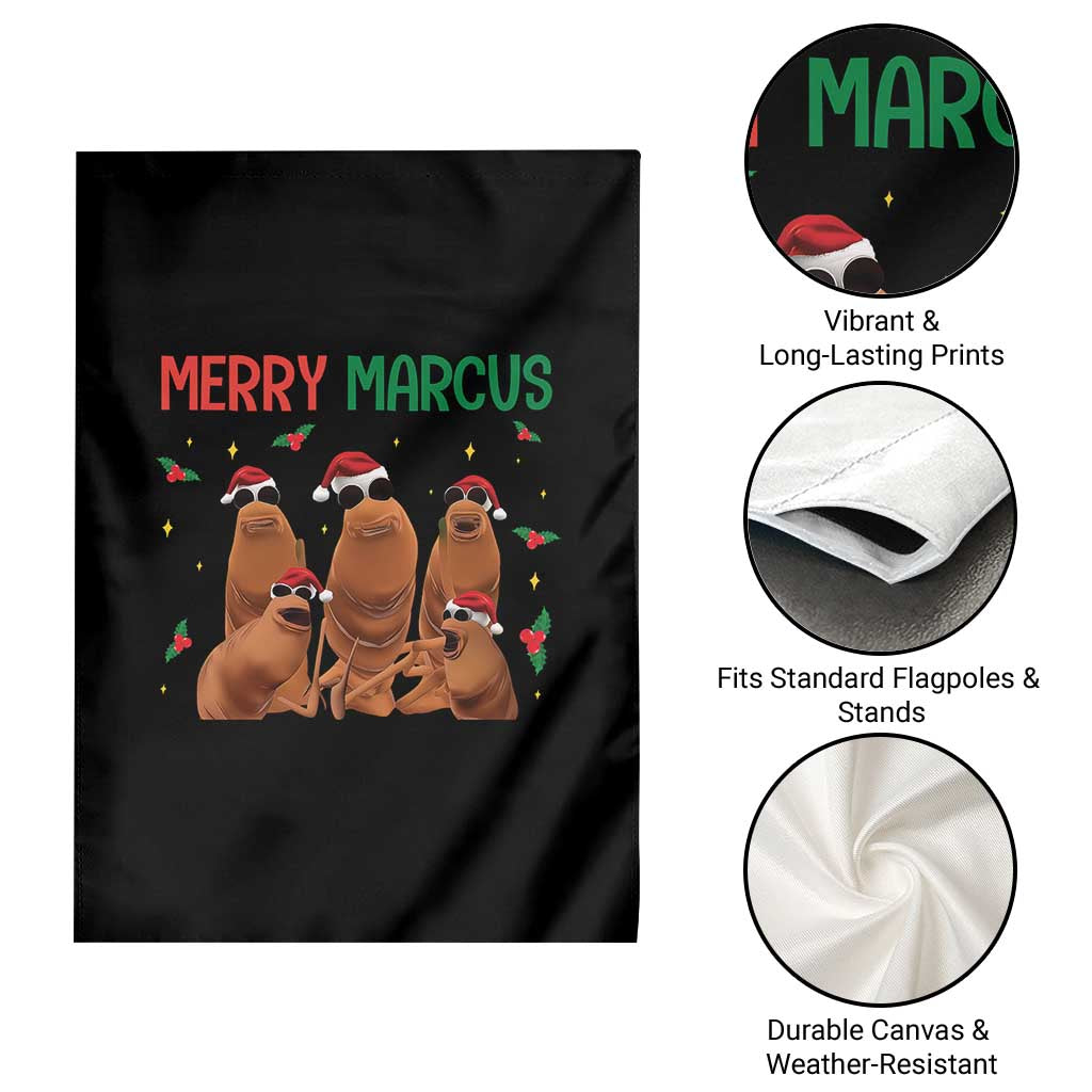 Marcus The Worm Christmas Meme Garden Flag Funny Brain Rot Gen Z Xmas TS14 Print Your Wear