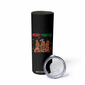 Marcus The Worm Christmas Meme Skinny Tumbler Funny Brain Rot Gen Z Xmas TS14 Print Your Wear
