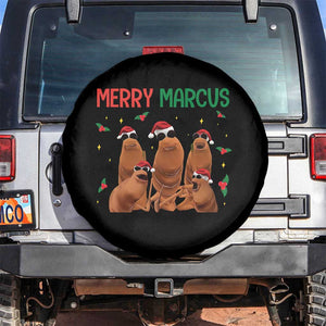 Marcus The Worm Christmas Meme Spare Tire Cover Funny Brain Rot Gen Z Xmas TS14 No hole Black Print Your Wear