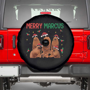 Marcus The Worm Christmas Meme Spare Tire Cover Funny Brain Rot Gen Z Xmas TS14 Black Print Your Wear