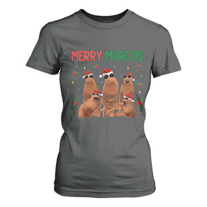 Marcus The Worm Christmas Meme T Shirt For Women Funny Brain Rot Gen Z Xmas TS14 Dark Heather Print Your Wear