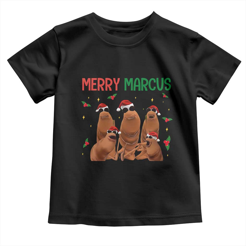 Marcus The Worm Christmas Meme Toddler T Shirt Funny Brain Rot Gen Z Xmas TS14 Black Print Your Wear