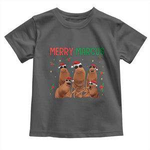 Marcus The Worm Christmas Meme Toddler T Shirt Funny Brain Rot Gen Z Xmas TS14 Dark Heather Print Your Wear