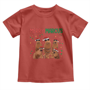 Marcus The Worm Christmas Meme Toddler T Shirt Funny Brain Rot Gen Z Xmas TS14 Red Print Your Wear
