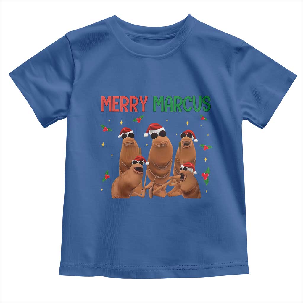 Marcus The Worm Christmas Meme Toddler T Shirt Funny Brain Rot Gen Z Xmas TS14 Royal Blue Print Your Wear