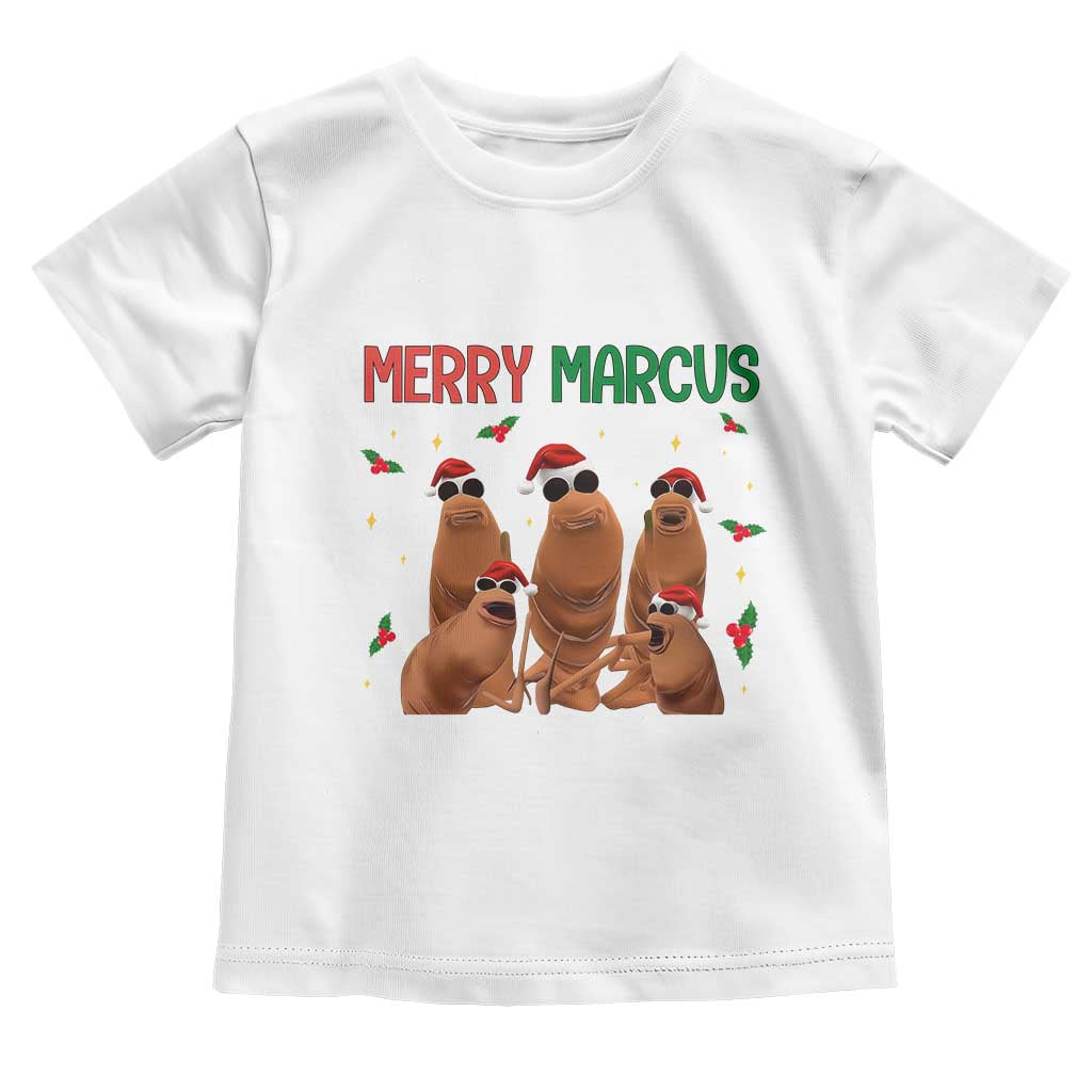 Marcus The Worm Christmas Meme Toddler T Shirt Funny Brain Rot Gen Z Xmas TS14 White Print Your Wear