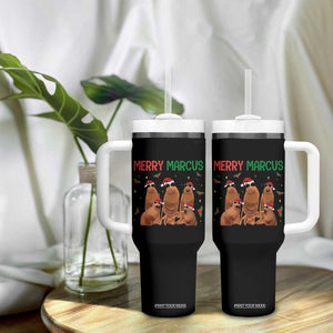 Marcus The Worm Christmas Meme Tumbler With Handle Funny Brain Rot Gen Z Xmas TS14 Print Your Wear