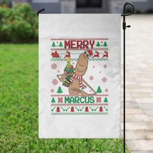 Marcus The Worm Christmas Meme Garden Flag Funny Brain Rot Xmas TS14 Print Your Wear