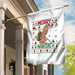 Marcus The Worm Christmas Meme Garden Flag Funny Brain Rot Xmas TS14 Print Your Wear