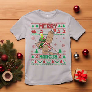 Marcus The Worm Christmas Meme T Shirt Funny Brain Rot Xmas TS14 Ice Gray Print Your Wear