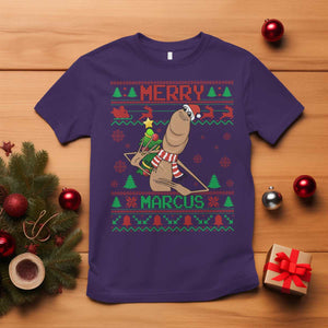 Marcus The Worm Christmas Meme T Shirt Funny Brain Rot Xmas TS14 Purple Print Your Wear