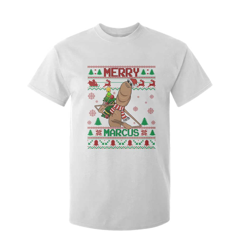 Marcus The Worm Christmas Meme T Shirt For Kid Funny Brain Rot Xmas TS14 White Print Your Wear