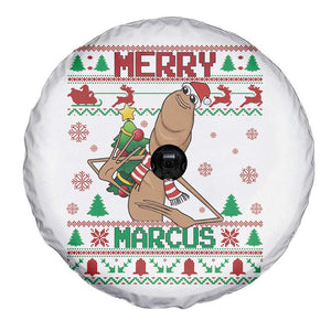 Marcus The Worm Christmas Meme Spare Tire Cover Funny Brain Rot Xmas TS14 Print Your Wear