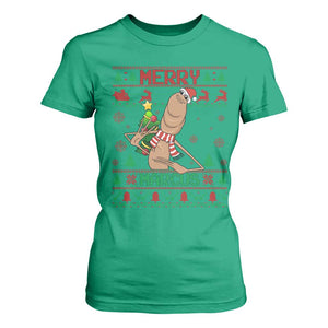 Marcus The Worm Christmas Meme T Shirt For Women Funny Brain Rot Xmas TS14 Irish Green Print Your Wear